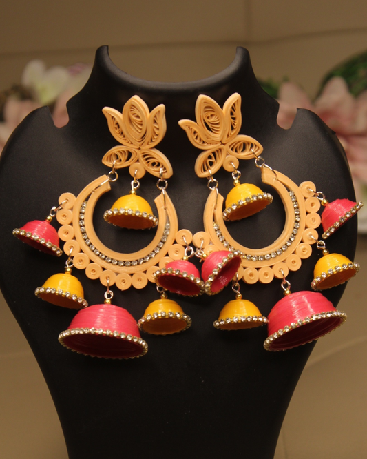 Kamalapati Chandbali - Pink Mustard