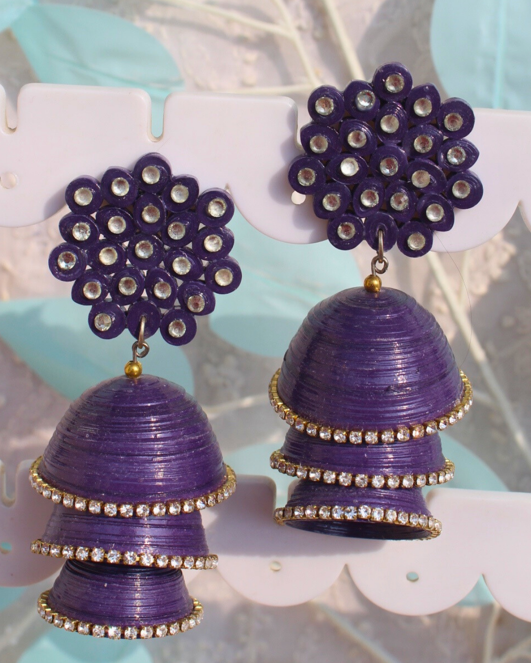 Kalakriti Jhumka (Triple layer)