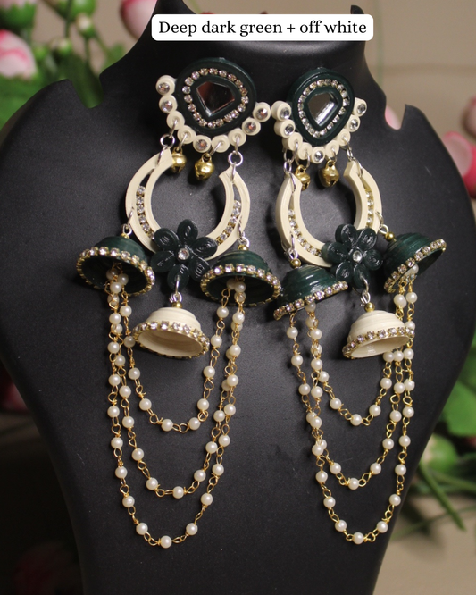 Soha jhumka - Green