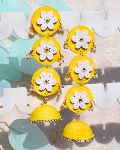 Mriganka Jhumka - Yellow