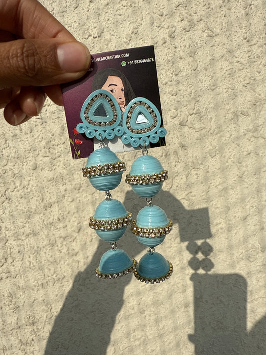 Saanya jhumka (Blue)