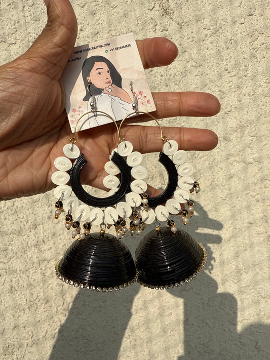 Lashkaara jhumka - Black