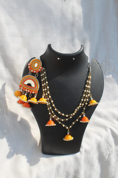 Kashni Dangler - Earrings+Kaanchain