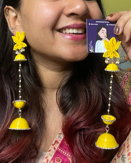 Shatadul Jhumka - Yellow