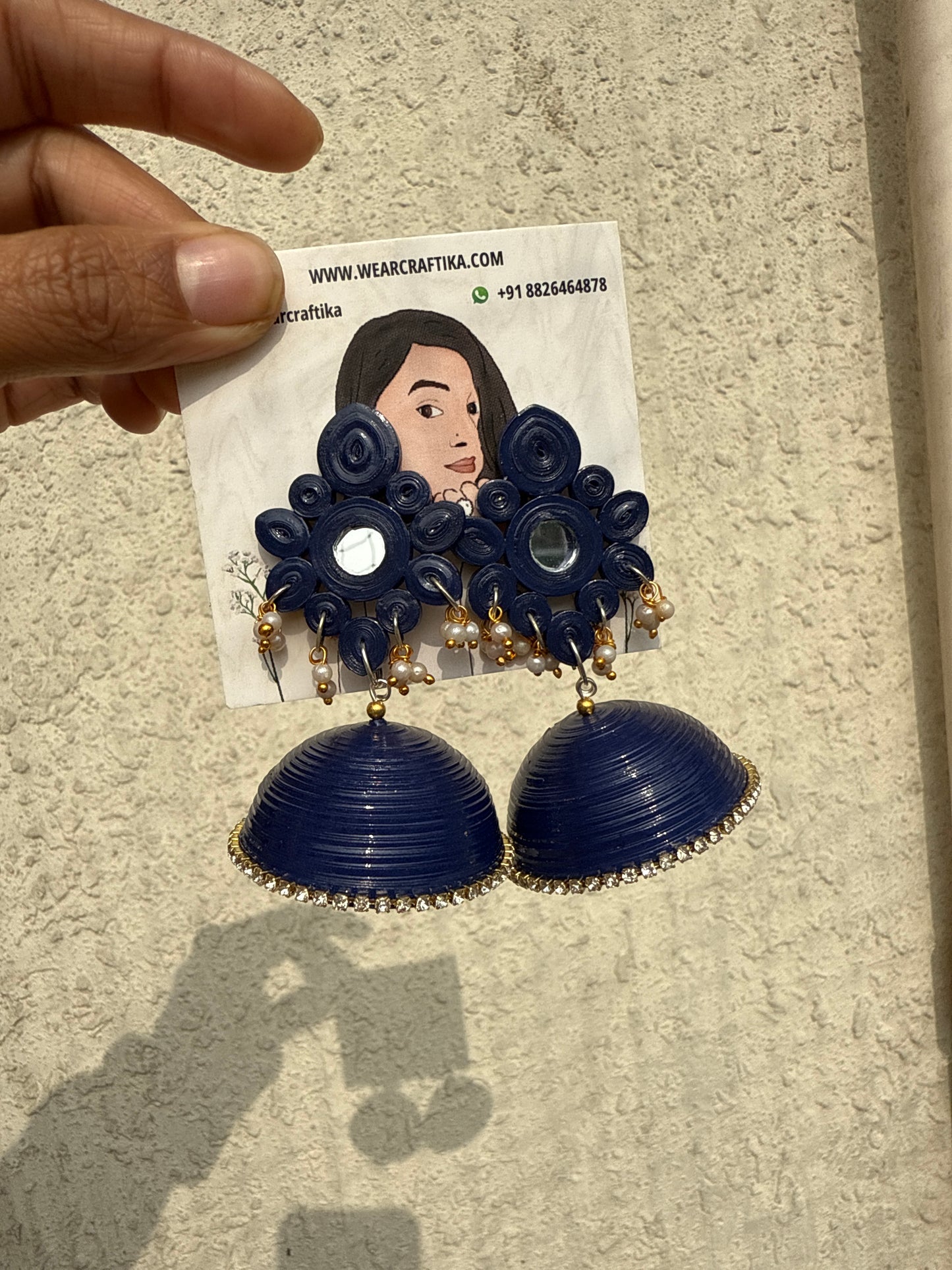 Aadarshini Jhumka - Blue
