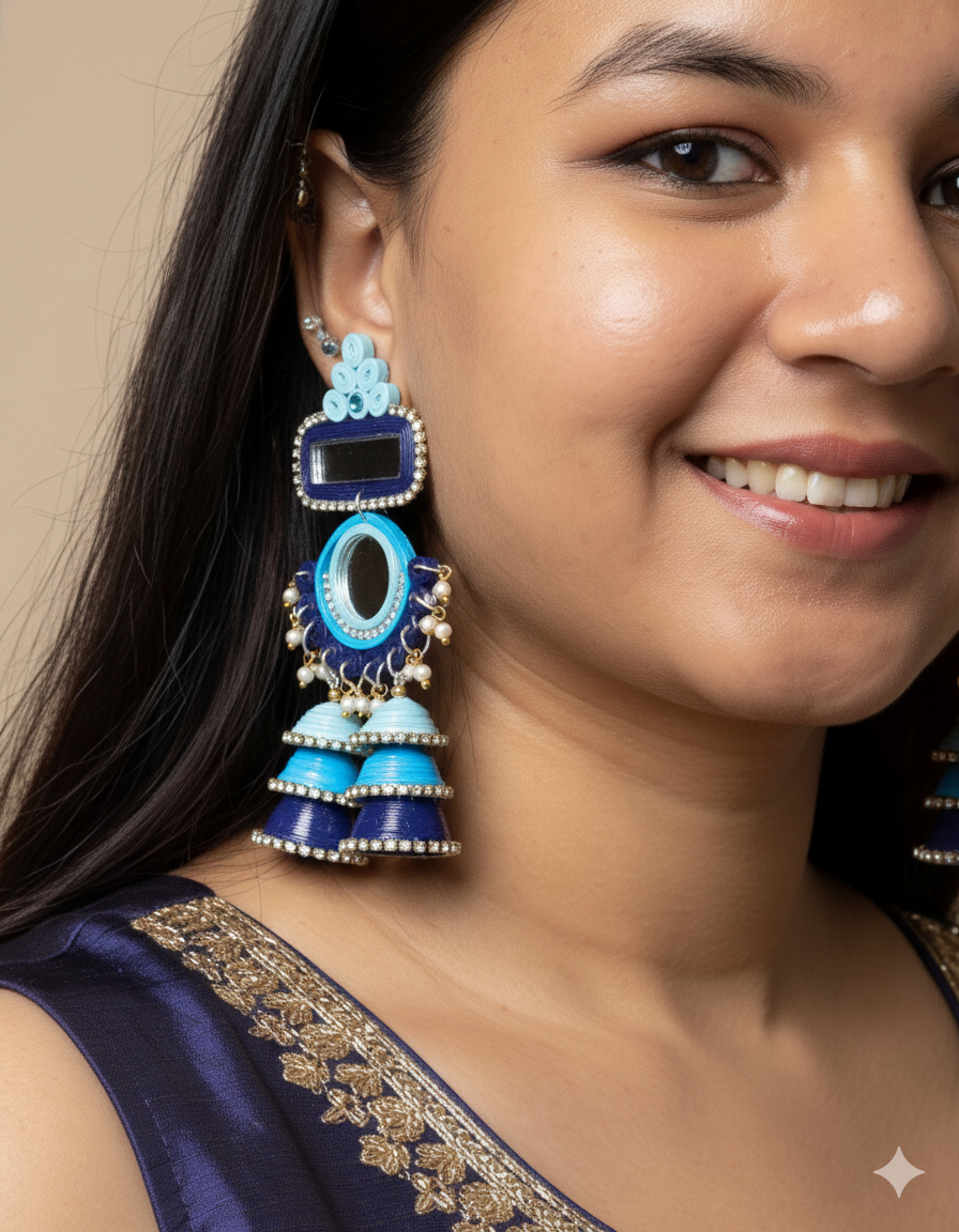Burjh Jhumka - Blue