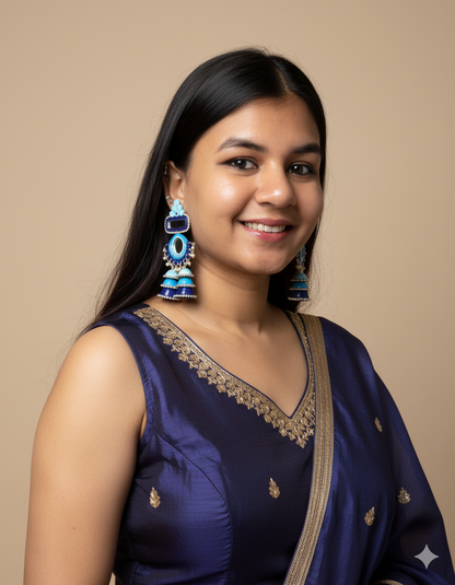 Burjh Jhumka - Blue