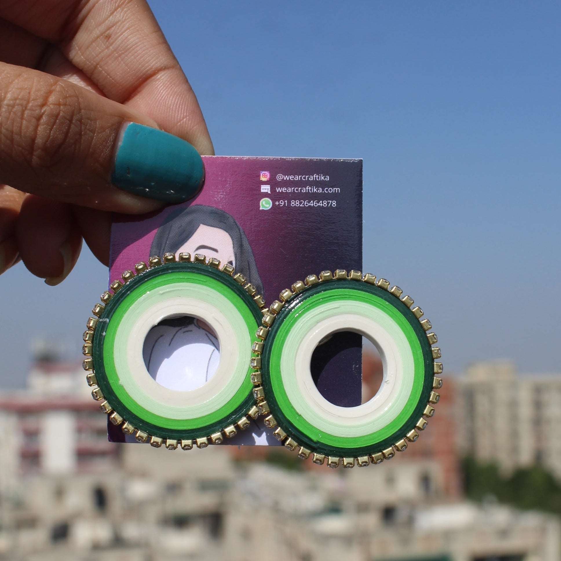 Paridhi - Round studs (Single pair)