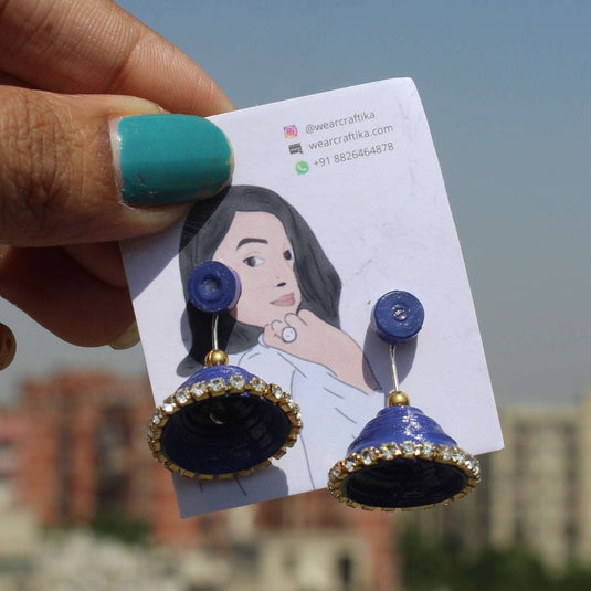 Small stud jhumka