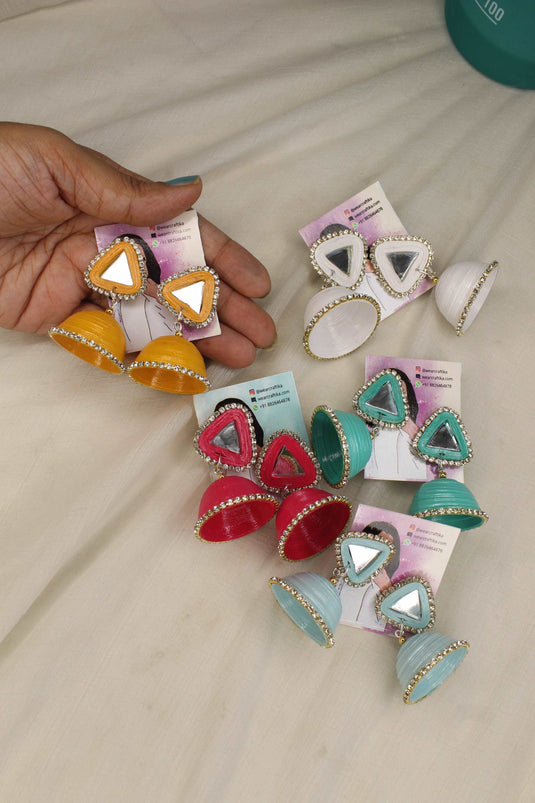 Triangle stud jhumka ( Single pair)