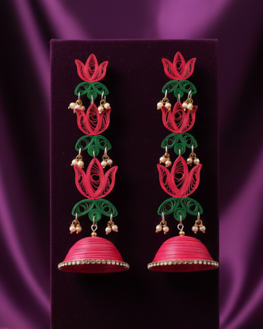 Pankaj Jhumka - Pink and Green