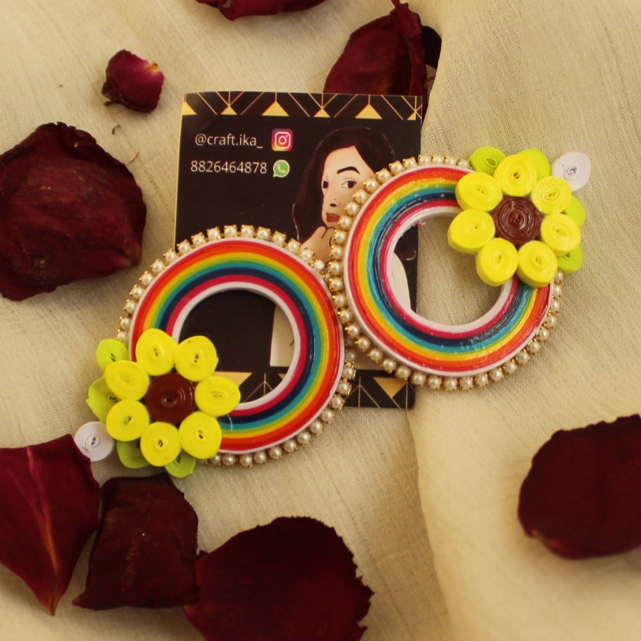 Rainbow Haldi Earrings