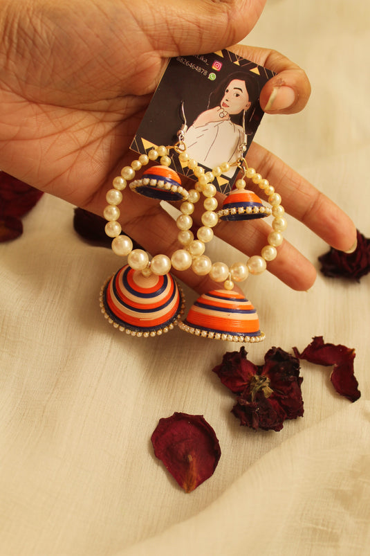 Hoop double jhumka