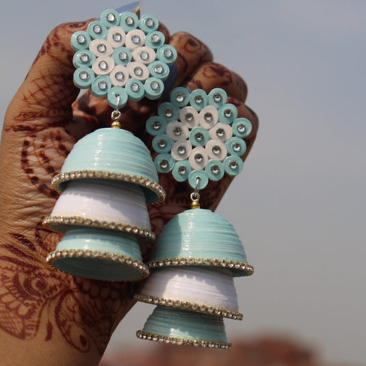 Kalakriti Jhumka (Triple layer)